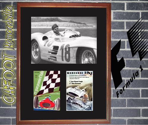Fangio Campeon Formula 1 Uno 1954 Foto Programa Afiche