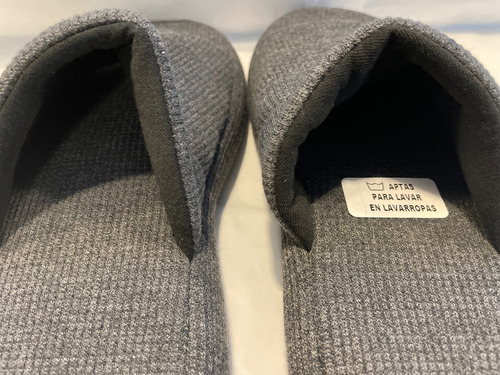 Pantuflon Mujer Alondra Relleno Espuma Gris Primavera Jelue