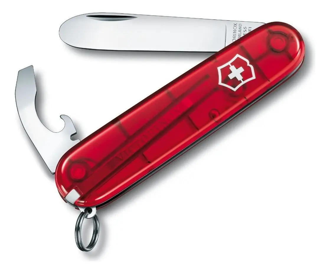 Cuchillo multifunción Victorinox My First Victorinox rojo translúcido