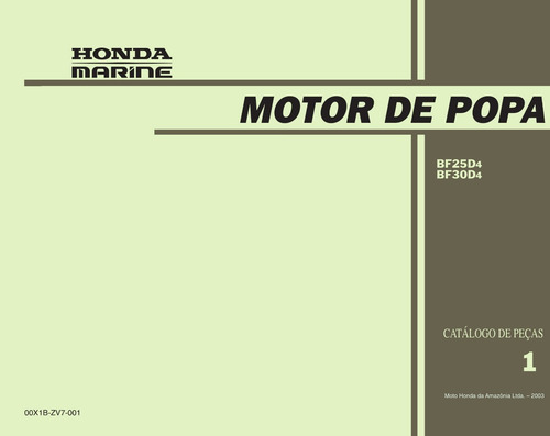 Imagem 2 de 4 de Honda Marine Peças E Acessorios Originais