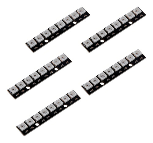 5 Módulos Ws2812 Tira 8 Led Rgb 5050 Para Arduino Pic