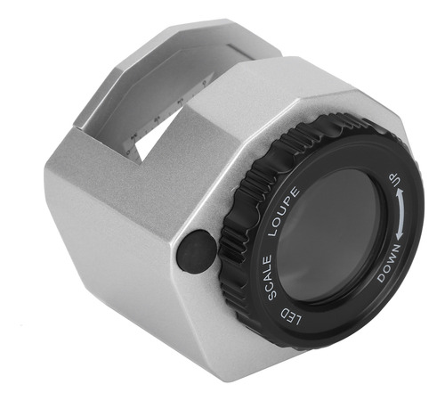 Lupa Para Joyería Con Escala Uv Led De Metal De 30 Aumentos