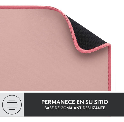 Imagen 10 de 10 de Mousepad Logitech Desk Mat Studio Series Rose