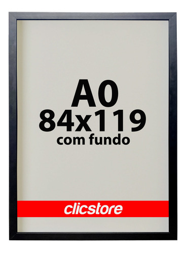 Moldura 84x119 A0 Com Fundo Sem Vidro Quadro Poster Foto