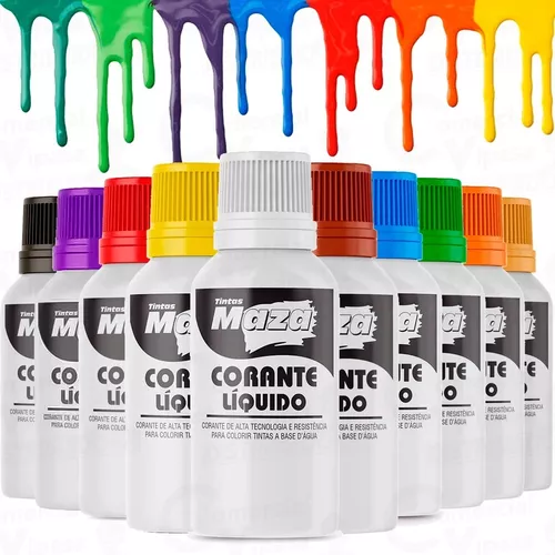 Corante Líquido Tinta Xadrez Bisnaga Parede 50ml Pigmento