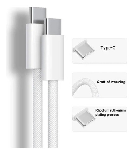 Cargador De 50w Tipo Usb C De Carga Súper Rápida
