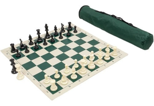 Imagen 2 de 10 de Tablero De Ajedrez Profesional 50x50 Plegable Portátil + Bol