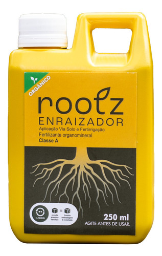 Fertilizante Enraizador 100% Orgânico Universal 250ml Rootz