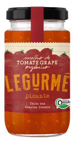 Molho Org Tomate Grape Picante 330g