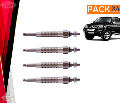 Pack 4 Bujias Incandescentes Mitsubishi L200 2.5 2003/2004