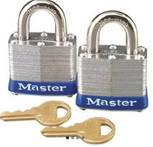 Set De Candados Master Lock 2 Candados 2 Llaves 40 Mm 3t