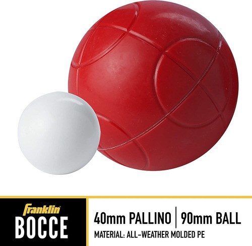 Set De Bochas Franklin Sport, 8 Bochas, 1 Pallino, P/ Ext