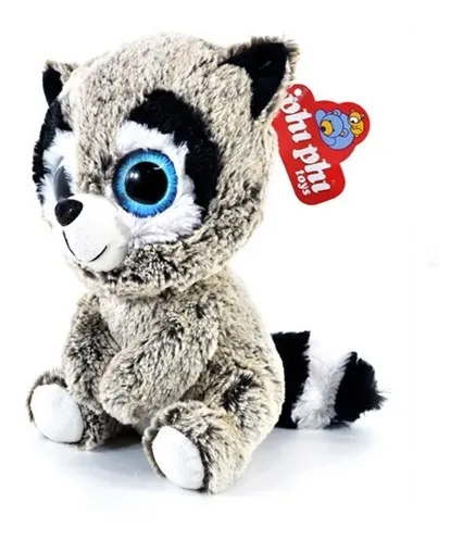 Peluche Animales Jaspeados Sentados Ojos Grandes 24 Cm Peluche Animales Jaspeados Sentados Ojos Grandes 24 Cm