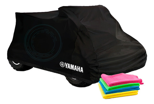 Cobertor Impermeable Cuatriciclo Yamaha + 4 Paños Microfibra