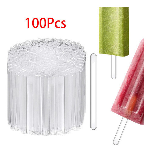 Bd 100 Pcs Ice Bar Sticks Palitos De Picolé