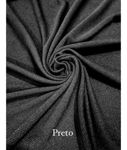 Tecido Malha Pop De Alta Qualidade Larg (2,00 M X 1,25m) Preto Texturizado