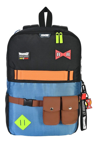 Mochila Dragon Ball Z Androides 17 Y 18 Doble Vista Edición Especial
