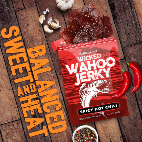Spicy Chili Wahoo Ono Fish Jerky - Sabor Dulce Y Picante Uma