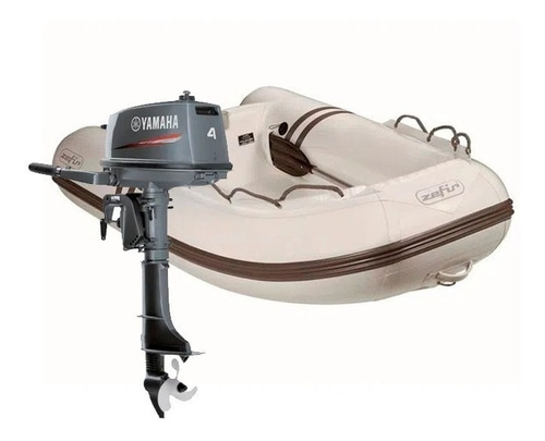 Imagem 1 de 6 de Bote Inflável Zefir Wind F200 + Motor Yamaha 4hp 2t