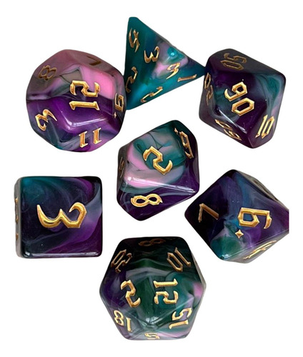 4 Juego De Dados Poliédricos Juegos De Mesa Juegos De H