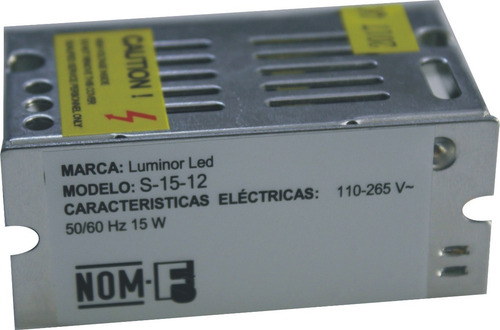 Fuente De Poder 12 Volts 1.2 Ampers Dc (5 Pza Pack)