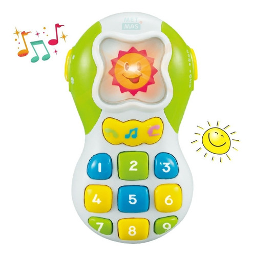 Imagen 4 de 7 de Telefono Celular Didactico Interactivo Infantil Luz Y Sonido