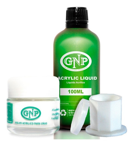 Polvo Acrilico 40gr Transp Y Liquido 100ml Gnp