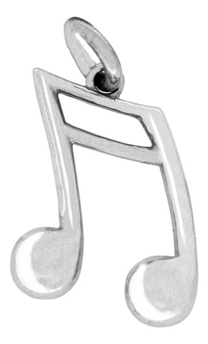 Collar Nota Musical En Plata 950