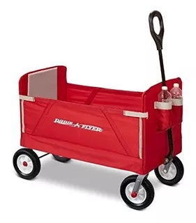 Radio Flyer 3955z Todo Terreno De 3-en-1 Ez Fold Carro, Rojo