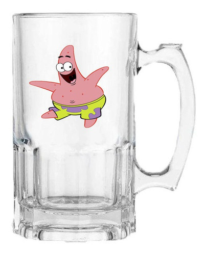 Vaso Cervecero Dibujos Animados B2 Transparente E060