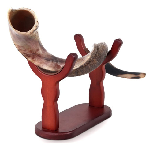 Halelluyah - Cuerno Kudu Shofar De Israel Con Soporte Decor.