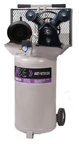 comprar Compresor De Aire 72 Litros 3 Hp Bifasico 115psi Axtech Color Gris Fase eléctrica Bifásica Frecuencia 60 Hz