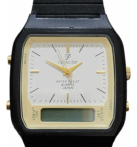 Reloj President Japan Quartz Año 1983 Ana Digi