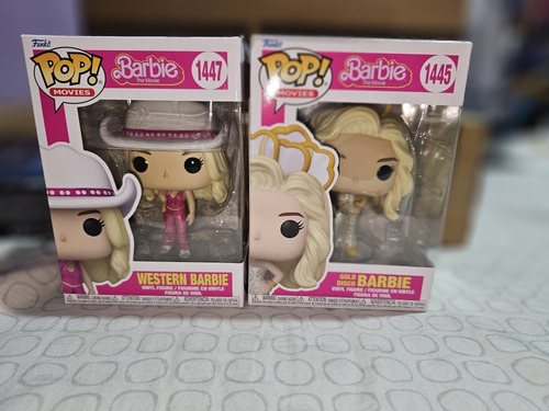Funko Pop! Barbie The Movie Western Gold Disco Barbie (Usado)