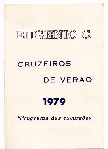 Eugenio C Cruceros De Verano Excrusiones 1979 Rio Santos B4