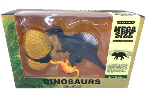 Imagen 5 de 7 de Dinosaurio Spinosaurus C/ Huevo 15cm Mega New 6388 Bigshop
