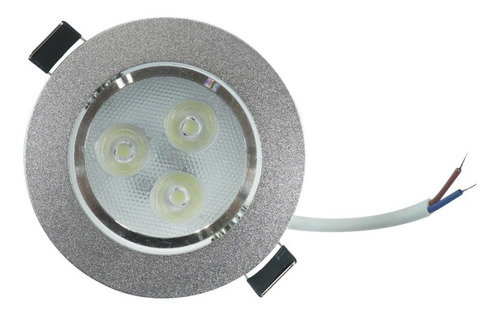 Luminario Led 3w Empotrable Luz Blanca Adir Ad1893b 40500110 Estructura Plateado