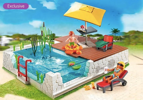 Playmobil Piscina Con Terraza