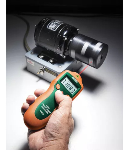 tacómetro Láser Y Contacto Hasta 19,999 Rpm velocimetro Extech Rpm33 medir velocidad y longitud