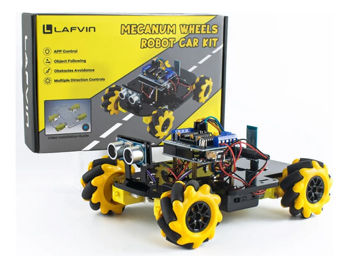 Kit Robot Inteligente Lafvin Arduino Bluetooth Control Remot