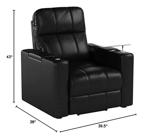 Sillón Reclinable Power Home Theatre, Puerto Usb, Bandeja