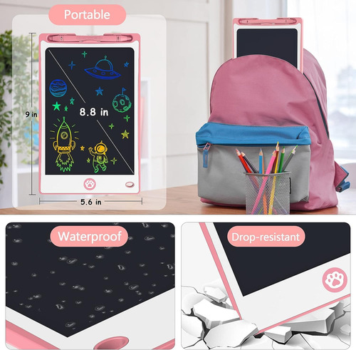 Tableta De Escritura Lcd Para Niños 8.8 Pulgadas Color