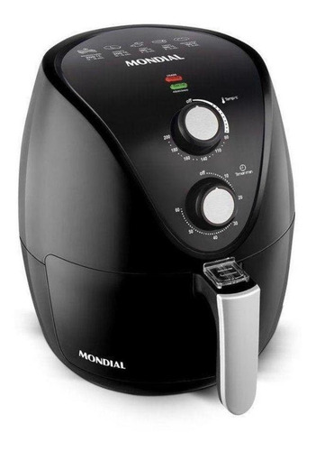 Fritadeira sem óleo Mondial New Pratic AF-31 3.5L preta 127V