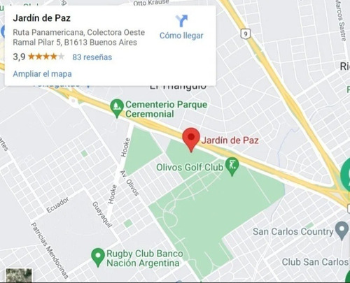 Imagen 7 de 7 de Jardin De Paz (pilar),parcela.