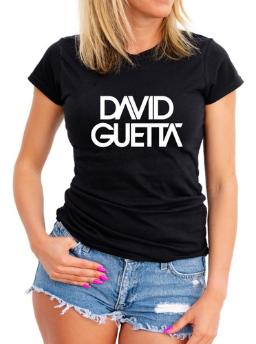 Camiseta Baby Look David Guetta Dj