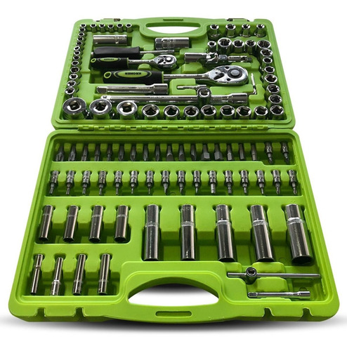 Set Juego De Tubos Llaves Y Puntas Kroner De 108 Piezas