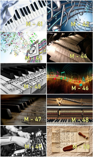 Imagen 5 de 5 de Biombo, Separador, Impresos, Linea, Musica -precio Por Hoja