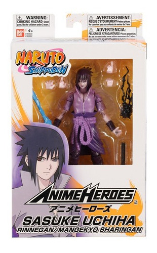 Figura De Acción Bandai Anime Heroes Sasuke Uchiha 4