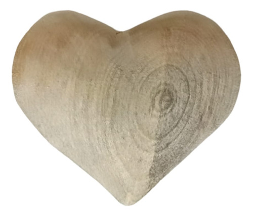 Paquete De 10 Corazones De Madera De Copal Sin Pintar-oaxaca