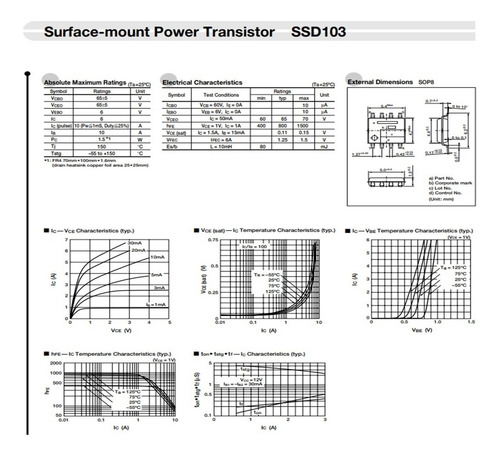 Power Transistor Ssd103 Driver Ecu Automotriz Peugeot A4
